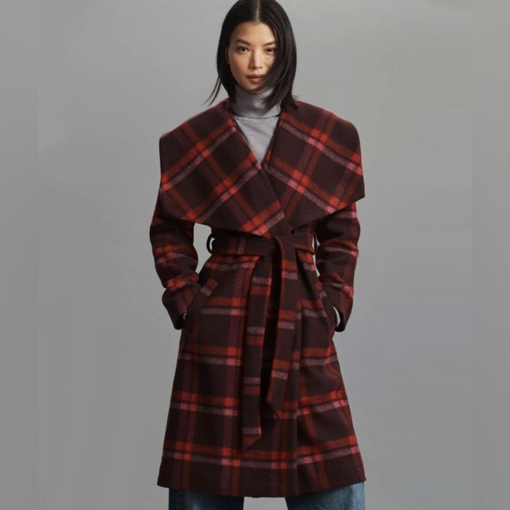 NWT Hutch Oversized Collar Juni Wrap Coat